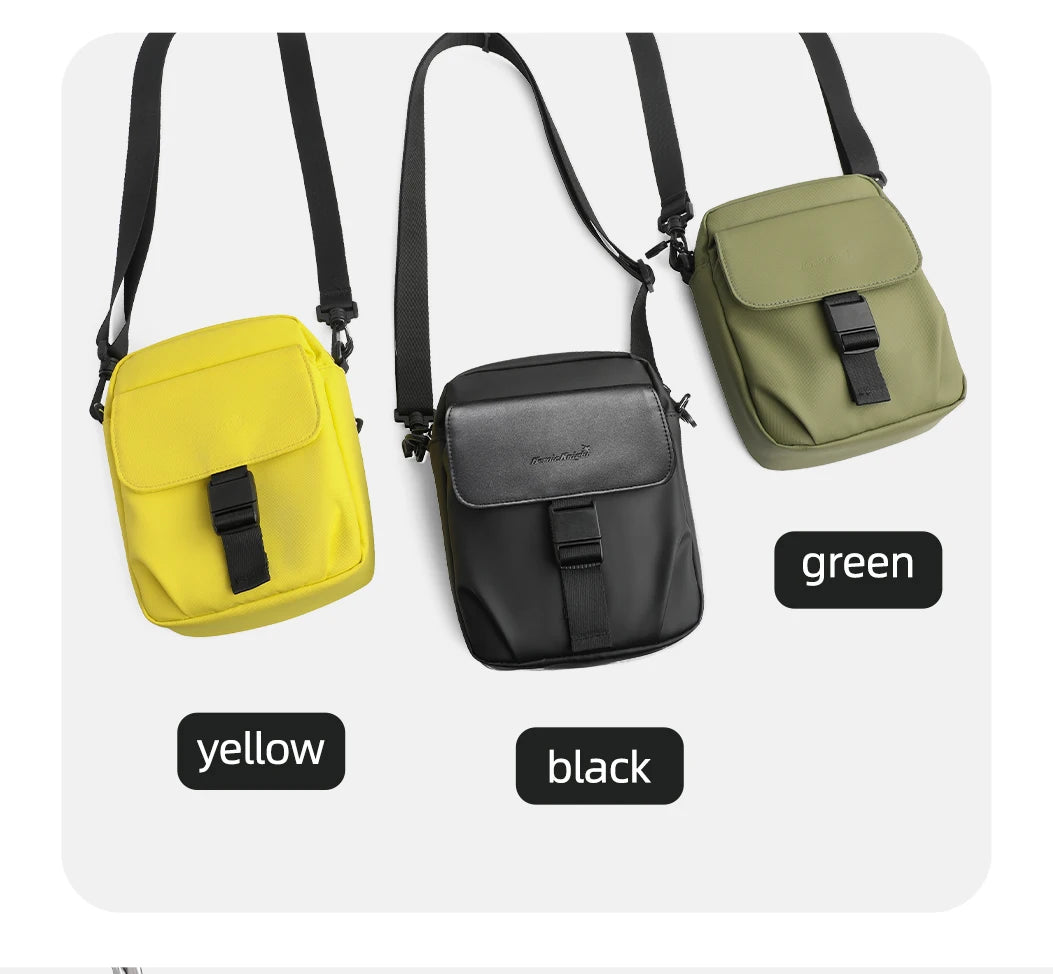 HK Men's Side Shoulder Bag Water-resistent Crossbody Bag For Men Travel Passport Wallet Mini Cell Phone Bag Pouch Sling Packs