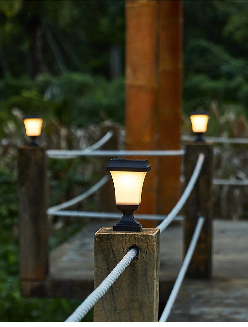 Solar Outdoor Square Wireless Mount Lights Waterproof Decorative for Garden Lawn Landscape Atmosphere Lamp Floor Yard Garden