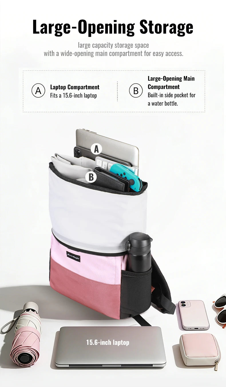 HK Large Capacity Travel Backpack Waterproof 15.6 inch Laptop Backpack With USB Charge Casual Business Travel Bag for Men Women