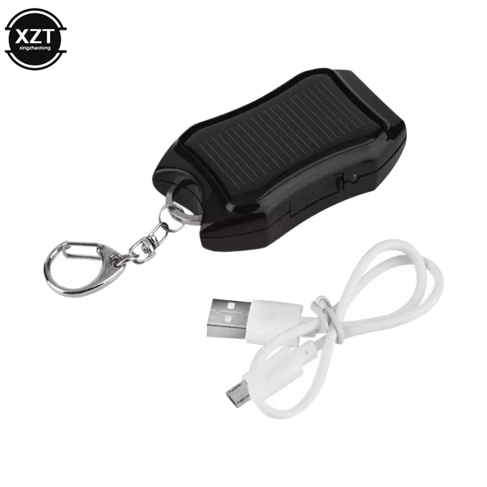 New 1000mAH Solar Keychain Solar Charger Mobile Power Supply Energy Saving Charger/Battery Power Bank For Cellphones Accessories