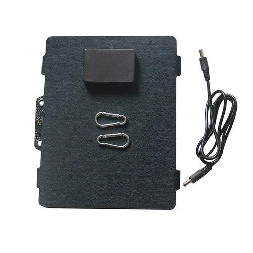 60W Foldable Solar Panel Portable Folding Cell Type-C USB 12V DC Solar Charger Outdoor Power Supply for Camping Mobile Phone