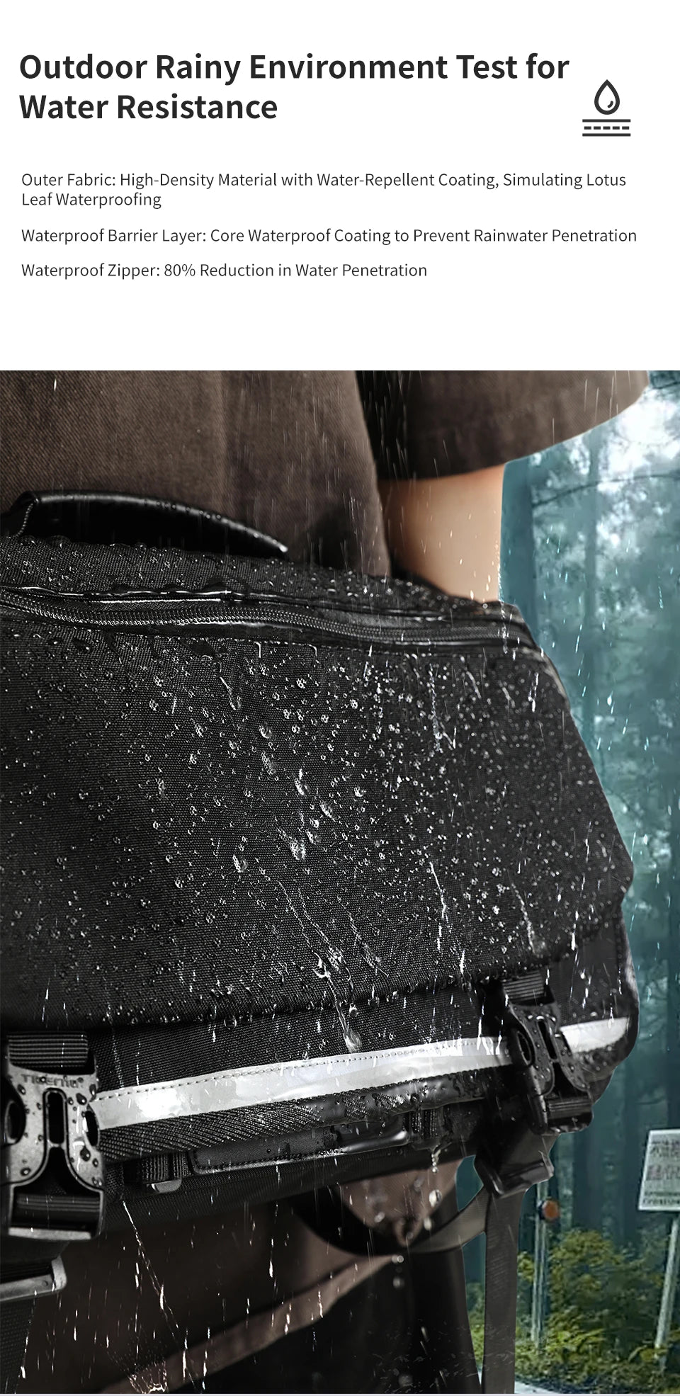 Tigernu Men's Shoulder Bags Waterproof Camera Bag Fashion Messenger Bags For Men Crossbody Bags Outdoor Pack Video Bags Travel