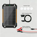 12V-18V Solar Panel Car Battery Trickle Charger with Smart Charging Controller for RV Travel Camping Hiking Power Supply