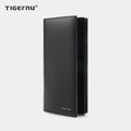 Tigernu Genuine Leather Wallet for Men Long Wallet Men's Wallet Male Slim Leather Purse Card Holder Zipper Pocket gift box