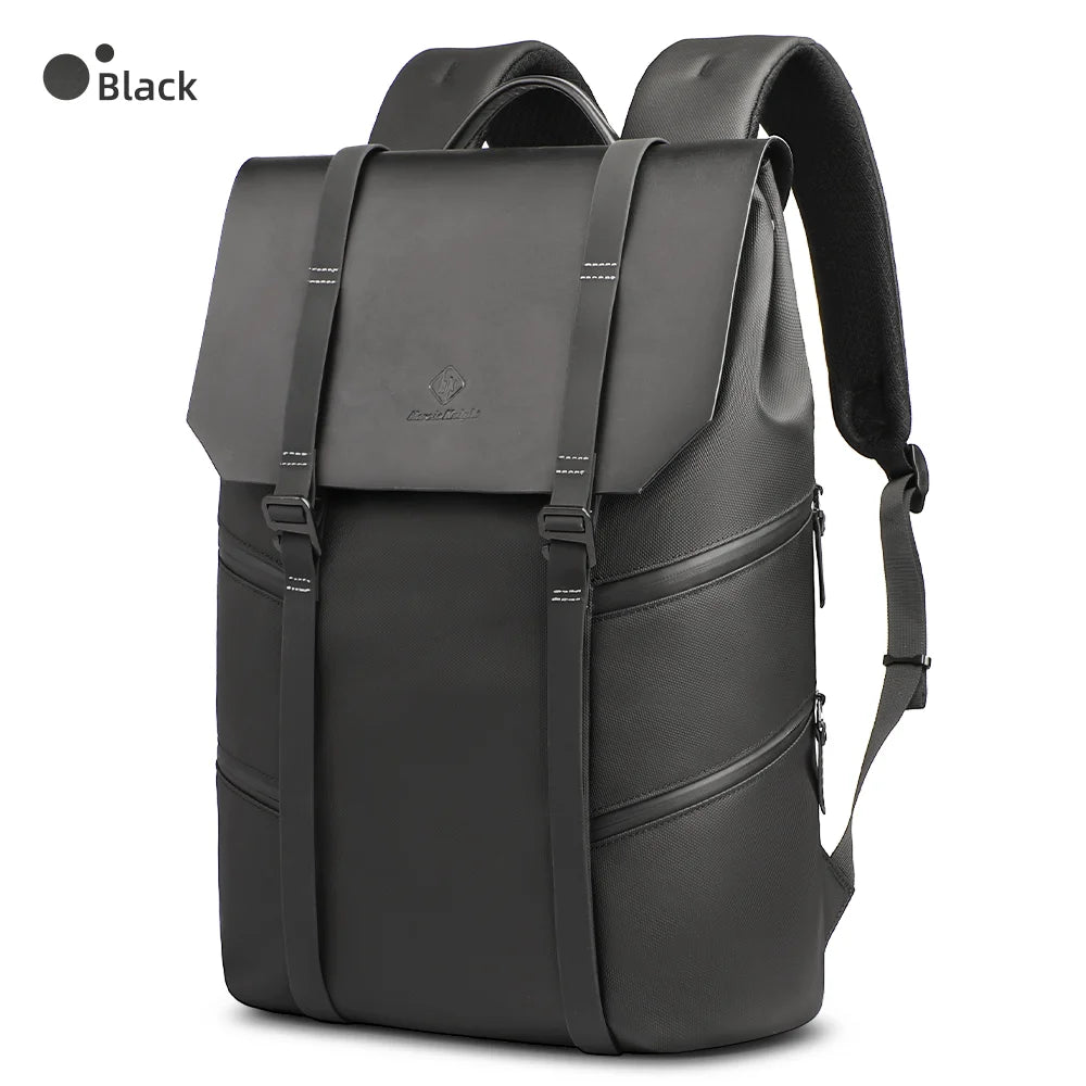 HK Large Travel Backpack for Men Vintage Business Backpack Waterproof 15.6 inch Laptop School Bag Multifunction Hiking Rucksuck
