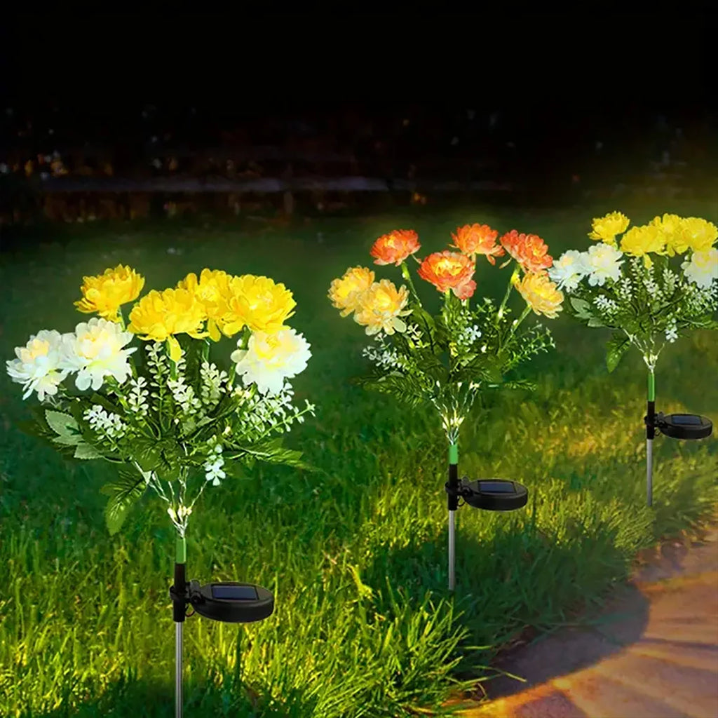 Solar snowdrop light, outdoor solar garden light for yard, garden, path, sidewalk, terrace, lawn decoration