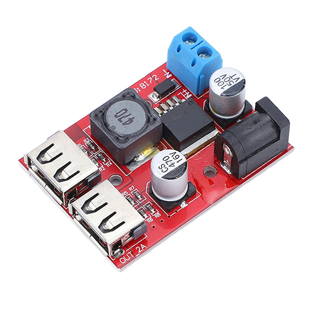 Solar Controller Charger 3A Dual USB Output Module With Automatic Charging Board For 6V-40V DC Solar Panels And USB 5V Devices