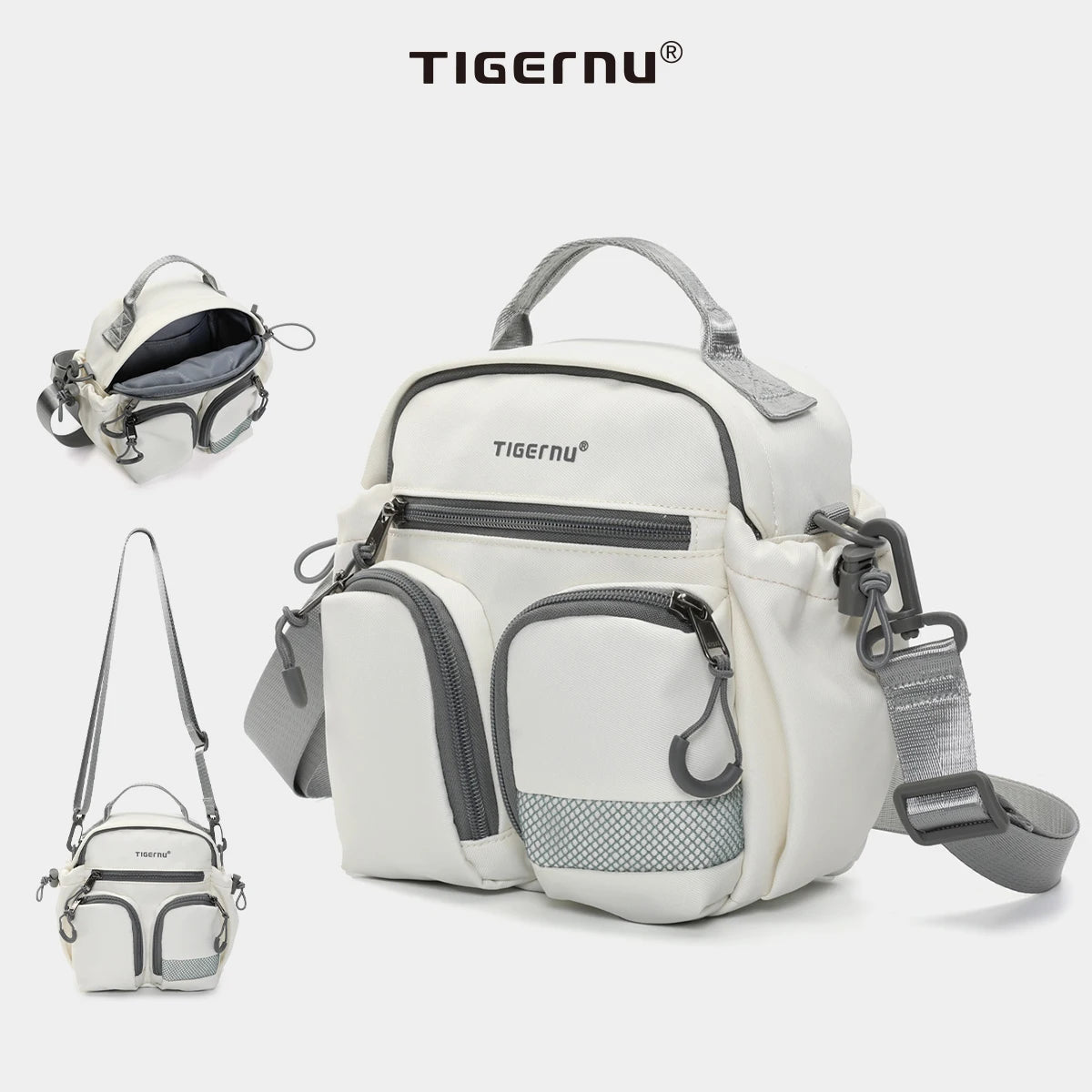 Tigernu Women Bags Casual Crossbody Bags Light Beige Bags Girls Shoulder Bags Female Commuting Bags Sling Bags Messenger Handbag