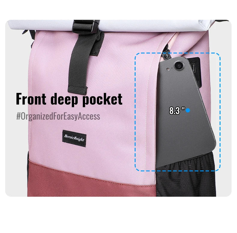 HK Large Capacity Travel Backpack Waterproof 15.6 inch Laptop Backpack With USB Charge Casual Business Travel Bag for Men Women