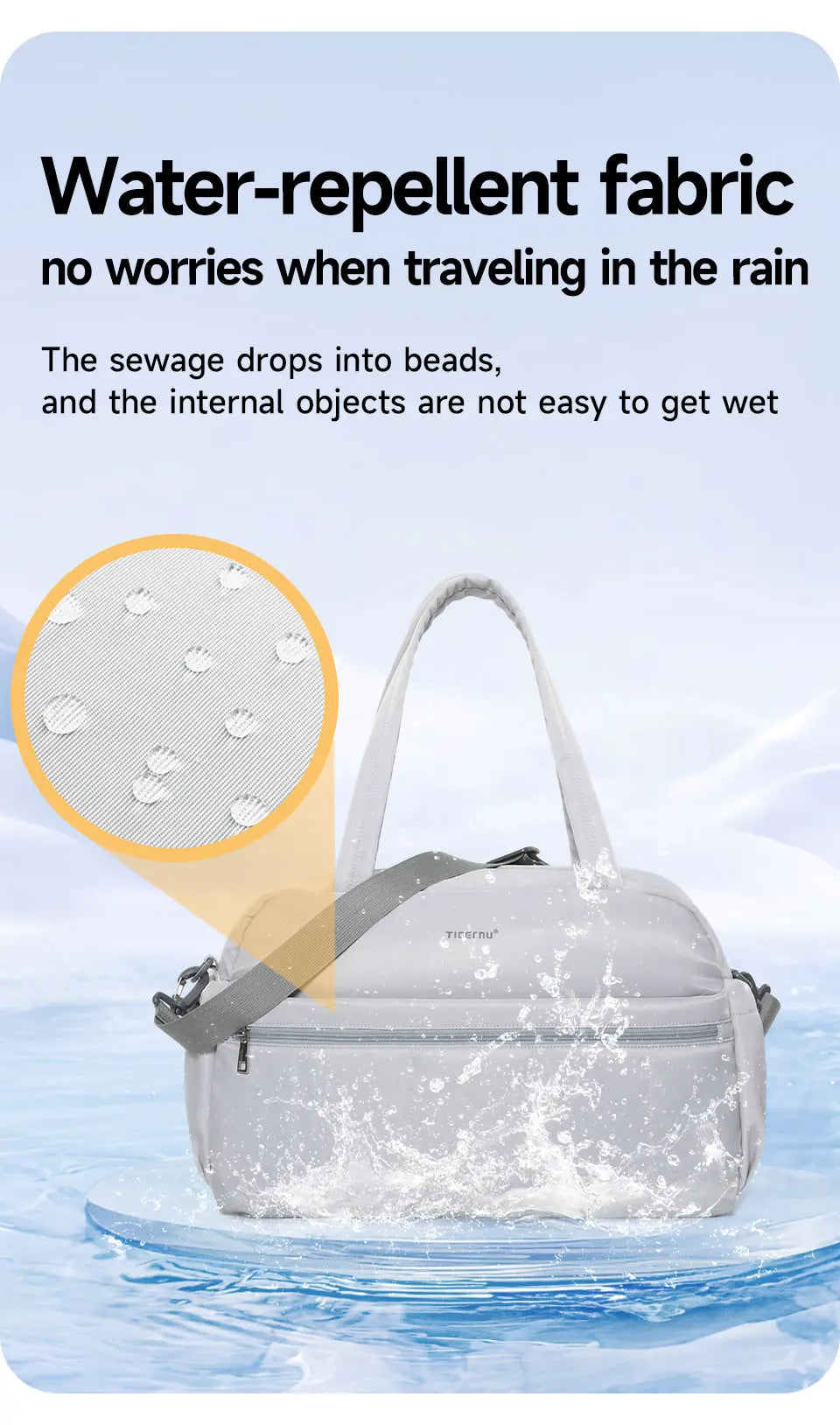 Tigernu Women Tote Bags Large Capacity Handbag Female Bags Lightweight Travel Duffle Bag Large Capacity Storage Luggage Handbag