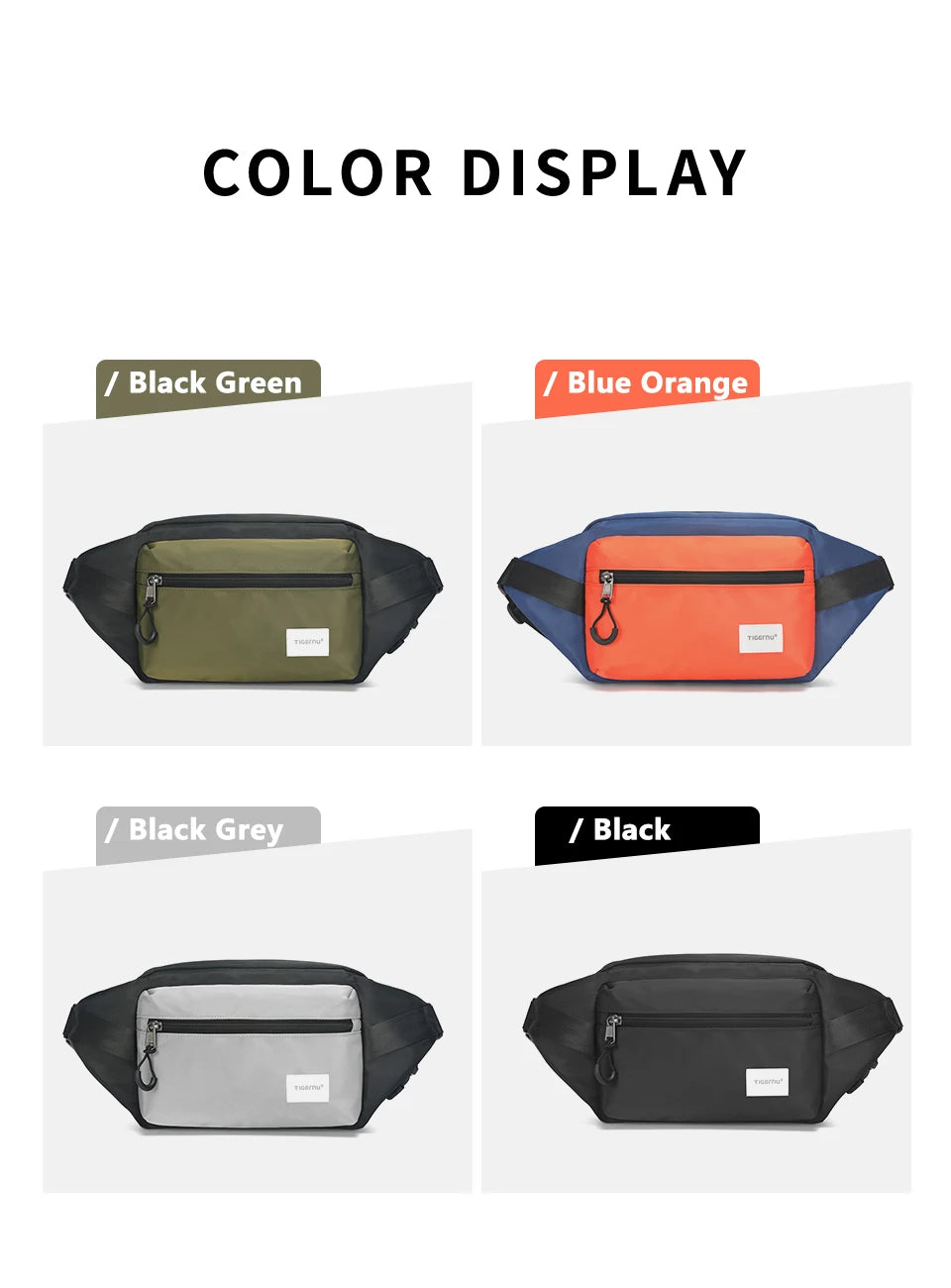 Tigernu Chest Bags For Men 7.9inch IPad Bag Lightweight Shoulder Bag Waterproof Crossbody Bag Male Mini Bags Sling Bag Handbag