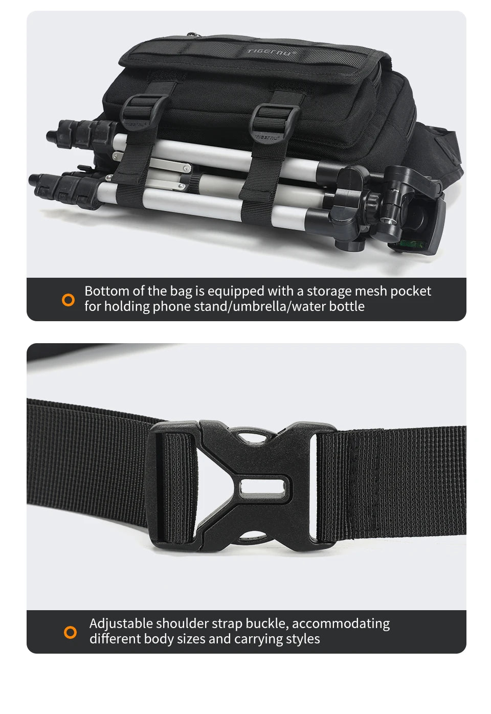 Tigernu Men Chest Bags Outdoor Messenger Bags For Men Hunting Carry Pack Sling Bag Male Hiking Shoulder Bag Waist Bag Crossbody