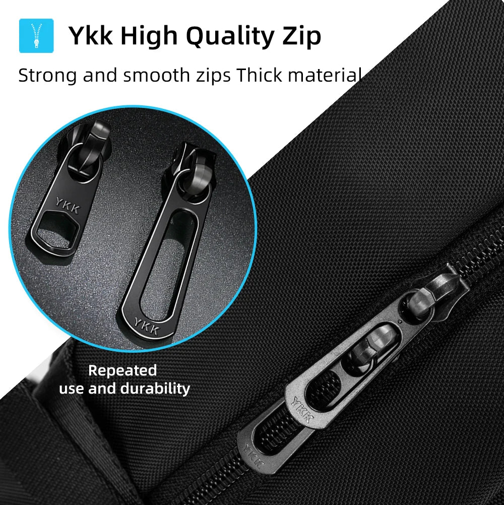 HK Casual 15.6 inch Laptop Backpack Men Large Capacity School Bags Business Travel Backpack Student Sports Backpack YKK Zippers