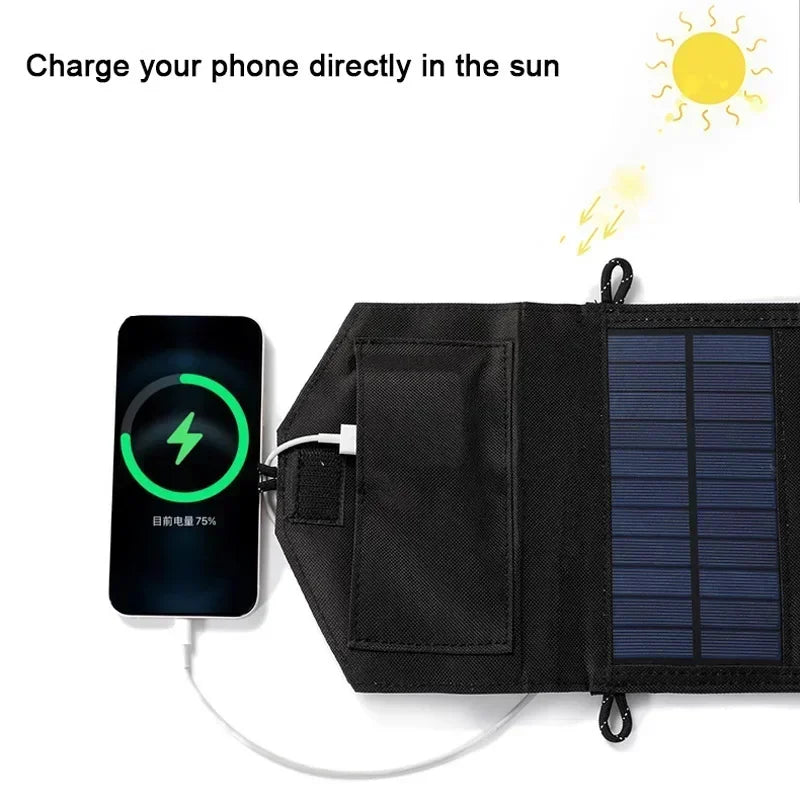 1000W Foldable Solar Panel USB Type C Mobile Phone Charging Outdoor PC Hiking Camping Portable Battery Bank Charging Christmas