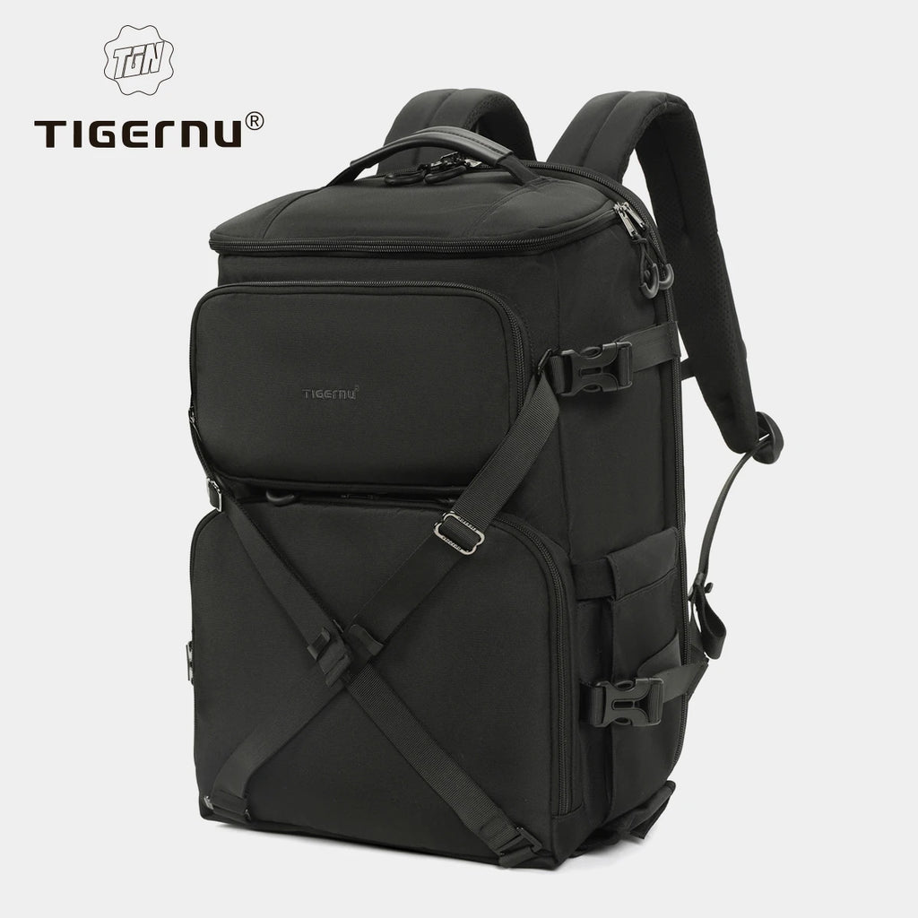 Tigernu Backpacks Men Camera Backpack 14 15.6inch Laptop Backpacks Drone Package Waterproof Cover Travel Backpack Bags Knapsack