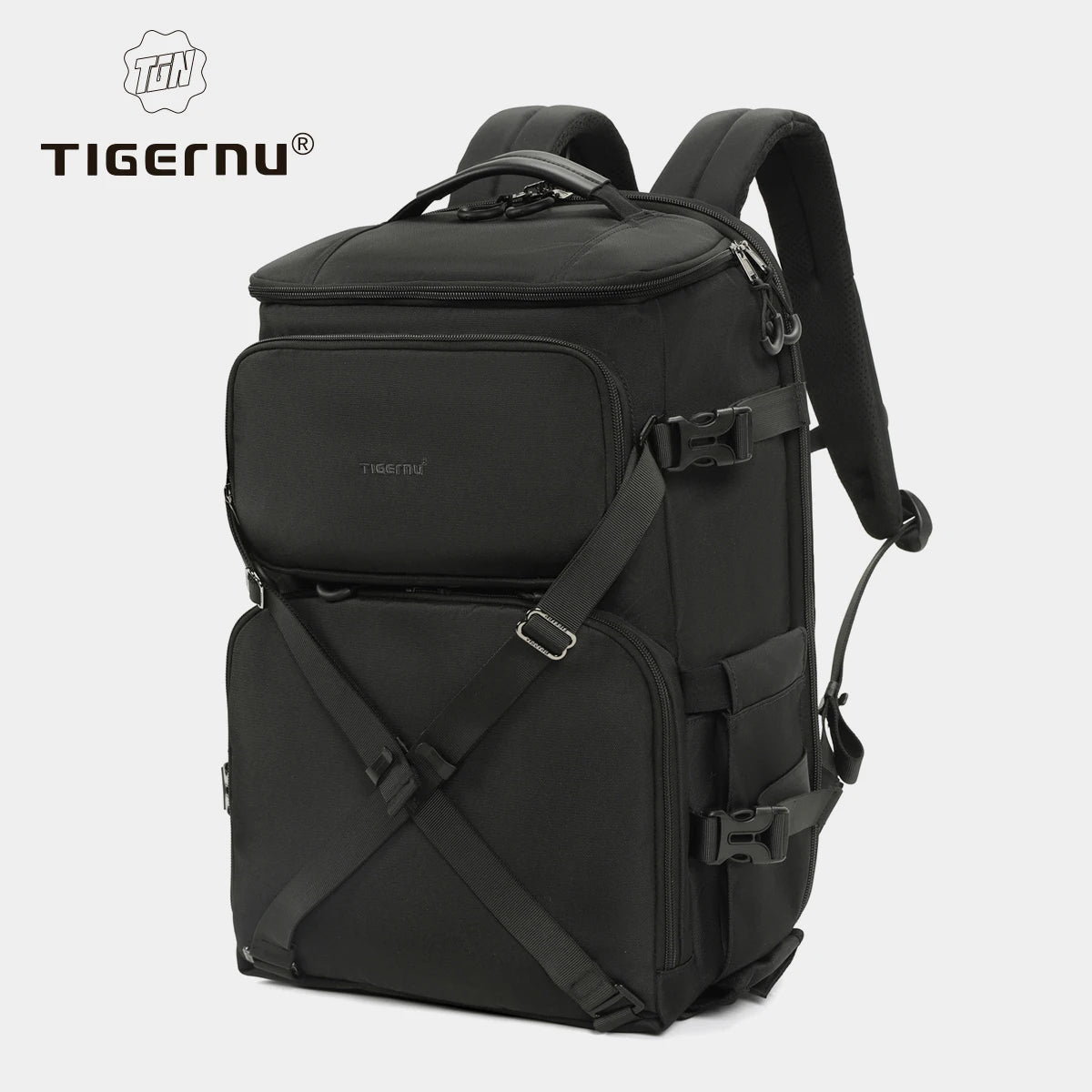 Tigernu Backpacks Men Camera Backpack 14 15.6inch Laptop Backpacks Drone Package Waterproof Cover Travel Backpack Bags Knapsack