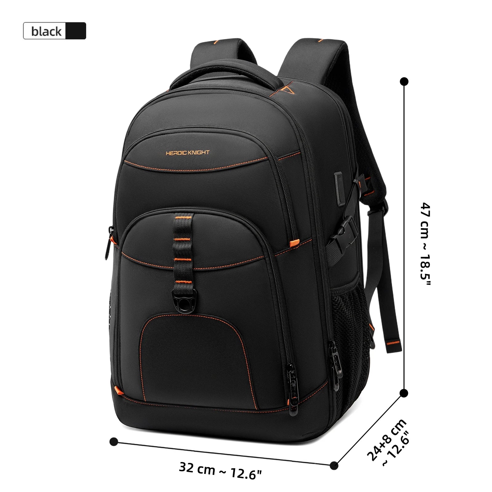 HK Waterproof Hiking Backpack Male Multifunctional Sports Camping Bag for Men Large Capacity Outdoor Rucksack with Bottle Holder