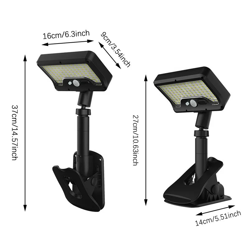 Solar Motion Sensor Outdoor Light, 360° Rotatable 4 Lighting Modes, Weatherproof, Multiple Mounting Lighting,for Outdoor Securit