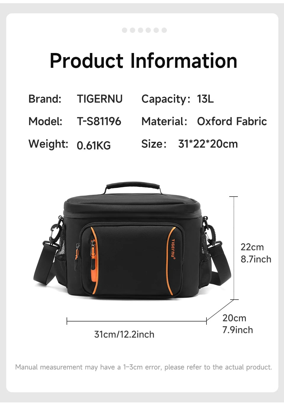 Tigernu Lunch Bags For Insulated Leakproof Cooler Bag Waterproof Women's Bag Ice Pack Cold Storage Bag Picnic Lunch Boxes School