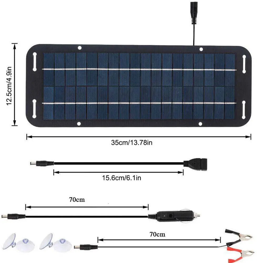 30W Solar Charger System IP65 Car Battery Solar Panel Charging Kit 18V Solar Battery Charger Board For Car RV Boat Motorcycle