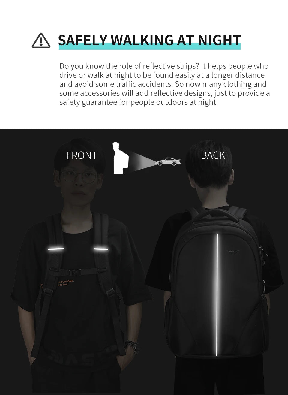 Tigernu Vacuum Compression Backpacks 15.6 17inch Laptop Backpack Men Automatic Vacuum Backpack No Pump Travel Backpack Bags TSA
