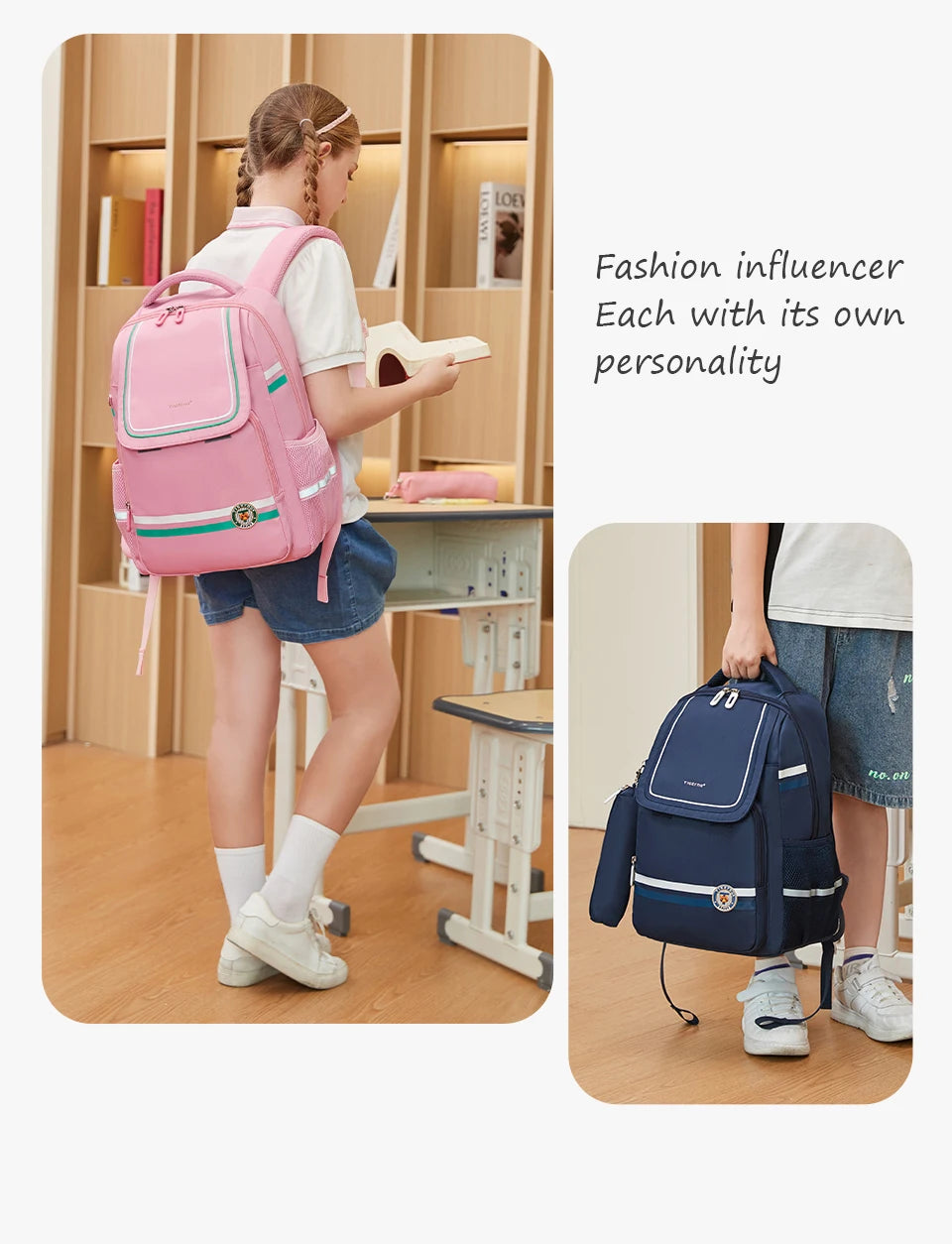 Tigernu School Backpack Bags For Girls Children School Backpack Boy Cartoon Backpacks For Students Schoolbag Kids Bags For Women