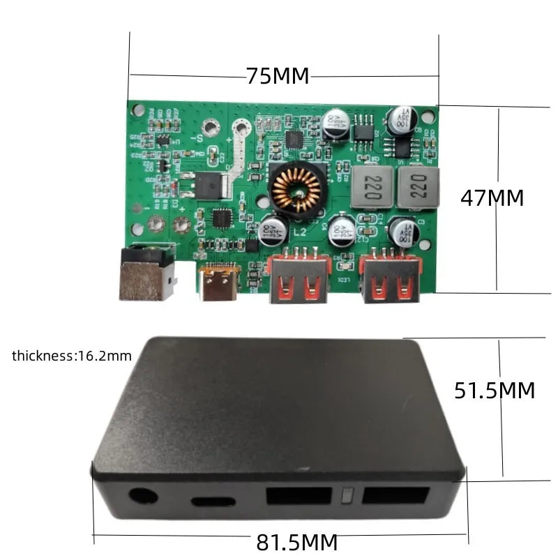 DIY Charger Module Dual USB Type-C  Solar Controller QC2.0 3.0 Quick Charge Solar Panel Stabilizer