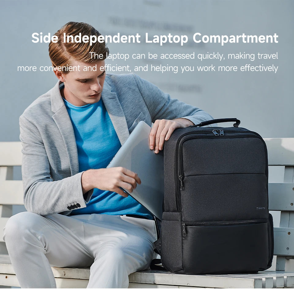 Tigernu Men Expandable Backpack 15.6-19inch Laptop Backpack For Men RFID Anti Theft Bag Travel Bag Schoolbag Cabin Bags Knapsack