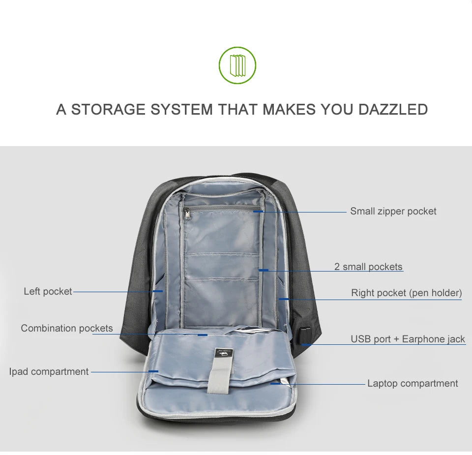 Tigernu Backpacks For Men For Women 14-15.6 Laptop Backpack Bag Anti Theft Backpack Travel Backpack For School Mochilas Knapsack