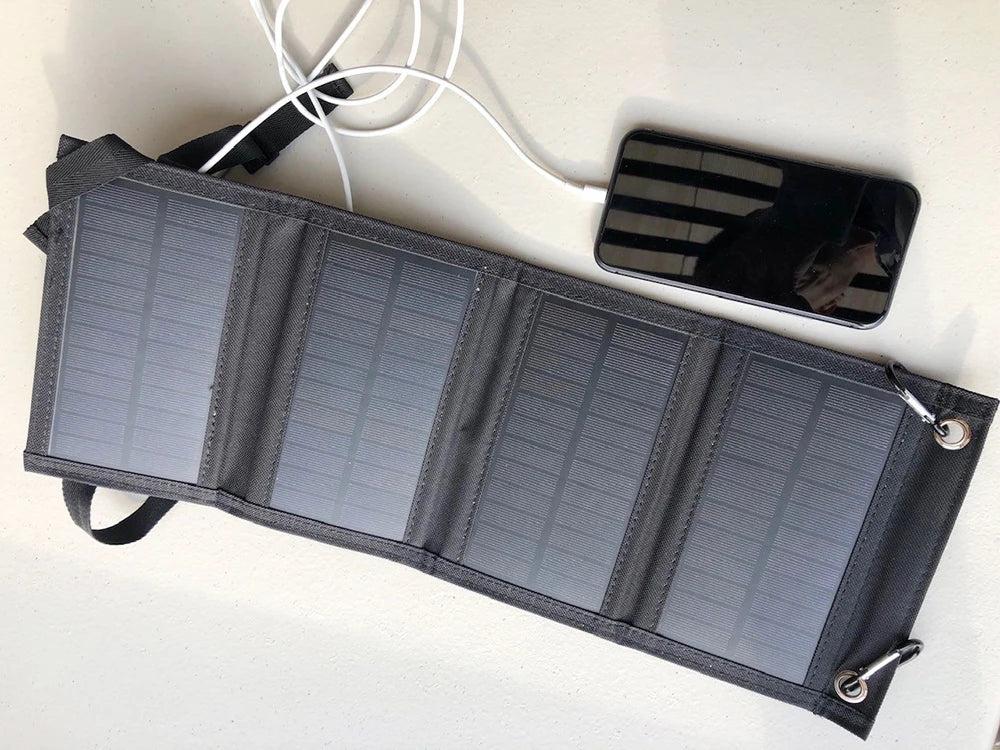 Portable USB Foldable Solar Panel, Folding Solar Panels For Travel, Mobile Phone Charging Bank, Flashlight, Fan, Mobile Phone Ba