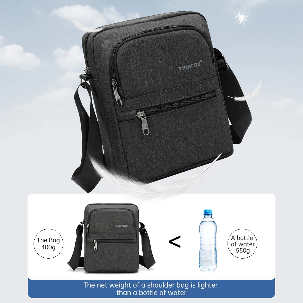 Tigernu Men's Messenger Bags Men Mini Bag For Business Shoulder Bag Male Casual Crossbody Bag College Travel Sling Bags For Men