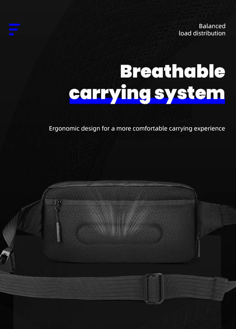 HK Sling Bag for Men X-Pac Fabric Crossbody Bag Small Men's Shoulder Bag Waterproof Chest Bag Ultra-light Fanny Pack Phone Pouch