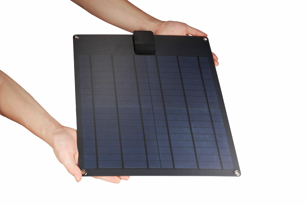 18W Solar Panel Charger 5V USB and 12V DC Dual Output with Solar Controller for 12V Battery Phone Power Bank RV Camping Outdoor