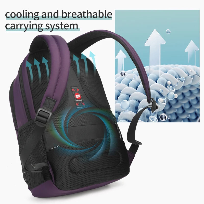 Tigernu Anti Theft Backpack For Women Large Capacity 15.6inch Laptop Backpack Bag Travel Bag Schoolbag For Women Girls