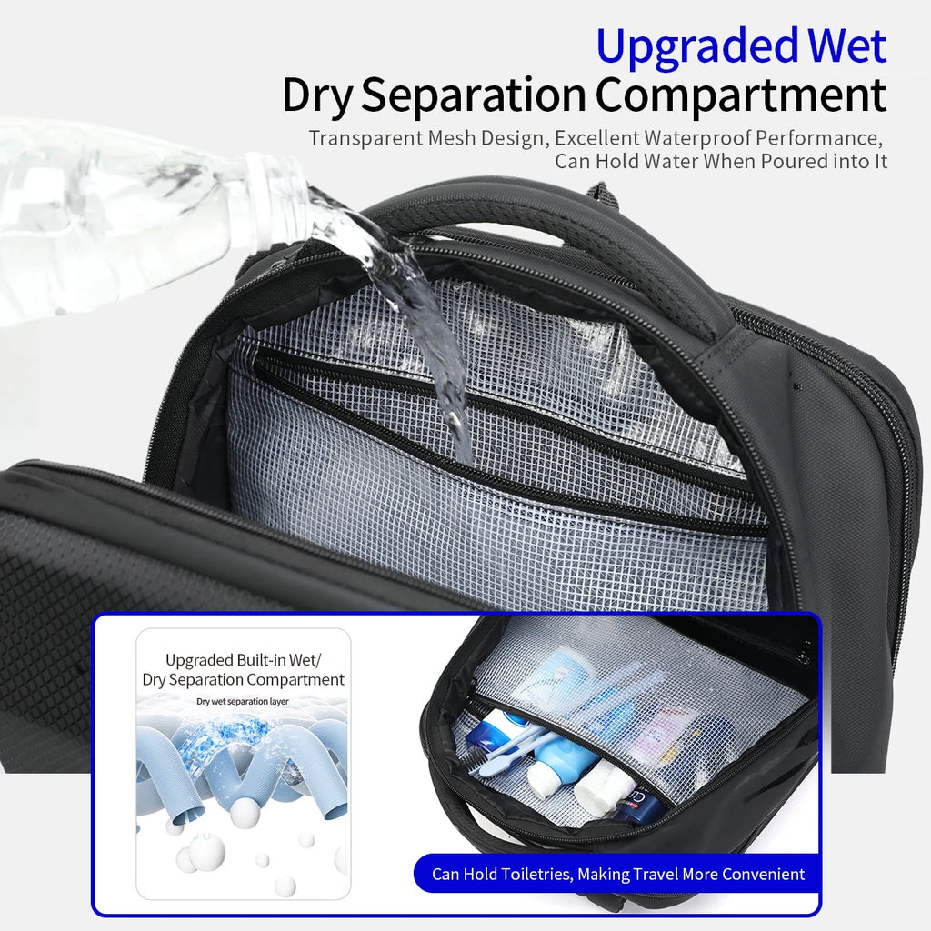 Tigernu Business Backpack For Men Laptop Backpack Hard Shell Bags Male Travel Backpack Bag Expandable Bag Thin Backpack Knapsack