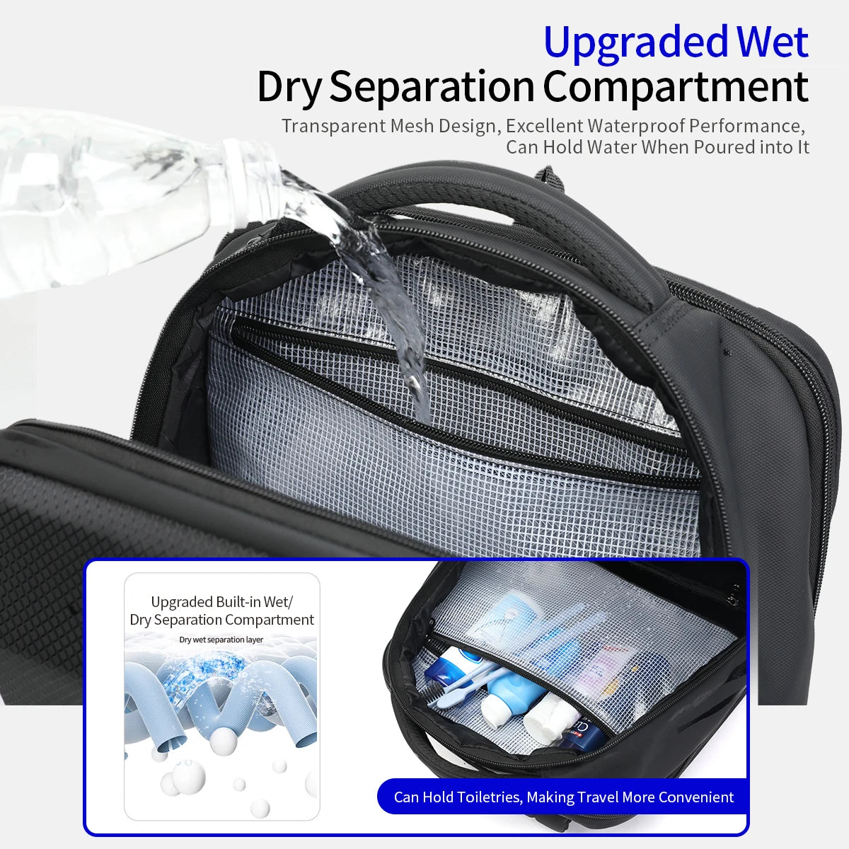 Tigernu Business Backpack For Men Laptop Backpack Hard Shell Bags Male Travel Backpack Bag Expandable Bag Thin Backpack Knapsack