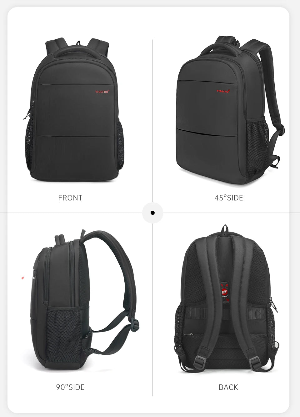 Tigernu Anti Theft Backpack For Women Large Capacity 15.6inch Laptop Backpack Bag Travel Bag Schoolbag For Women Girls