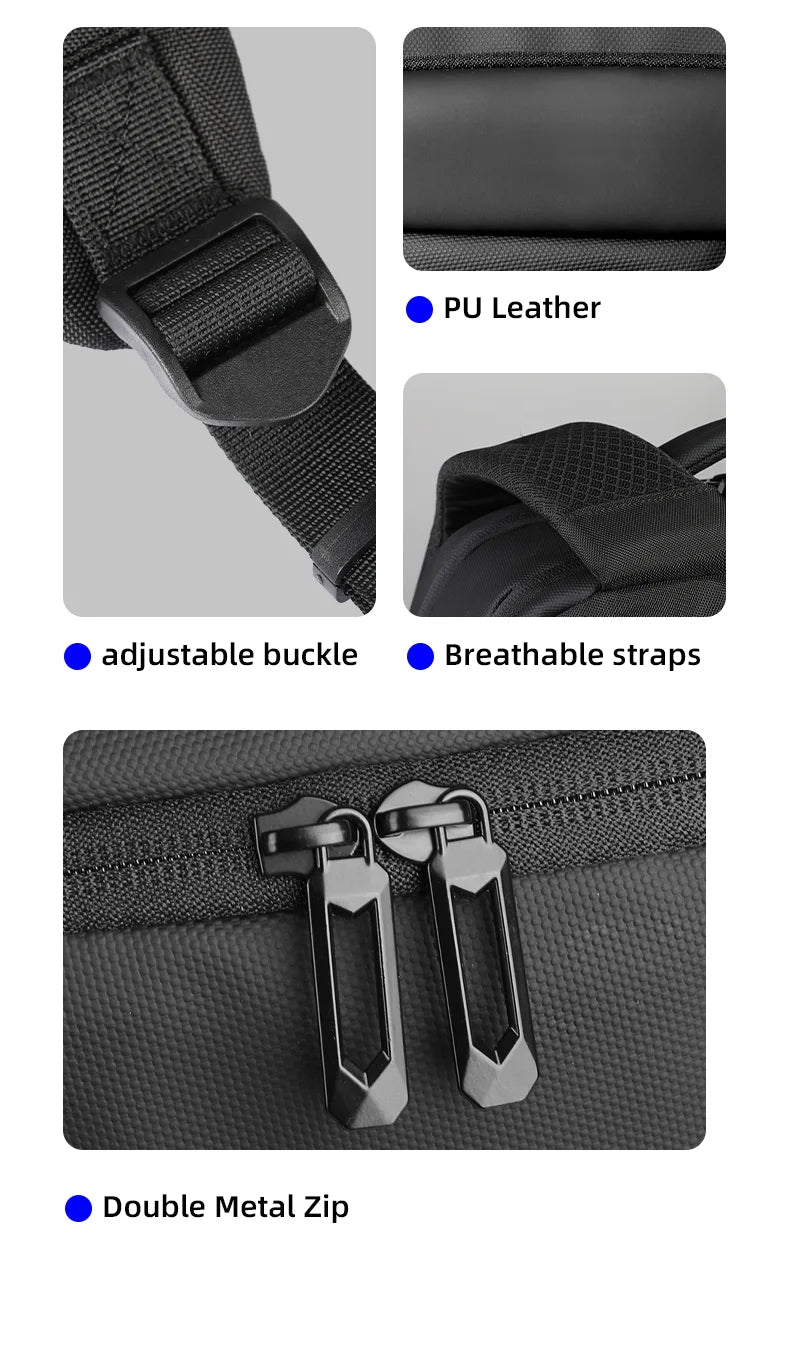 HK New Design Travel Backpack Men Large Business Backpack for Work Commute Oxford Waterproof Backpacks 17" Laptop Bags with USB