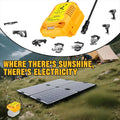 Solar Charger Adapter for Dewalt 20V/60V Battery,Portable,Outdoor Work,Camping