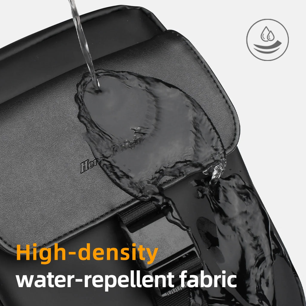 HK Men's Side Shoulder Bag Water-resistent Crossbody Bag For Men Travel Passport Wallet Mini Cell Phone Bag Pouch Sling Packs