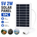 High Efficiency Portable USB Solar Panel Charger Safe Stable Fast Charging for Phones Fans Flashlights Outdoor Camping Travel
