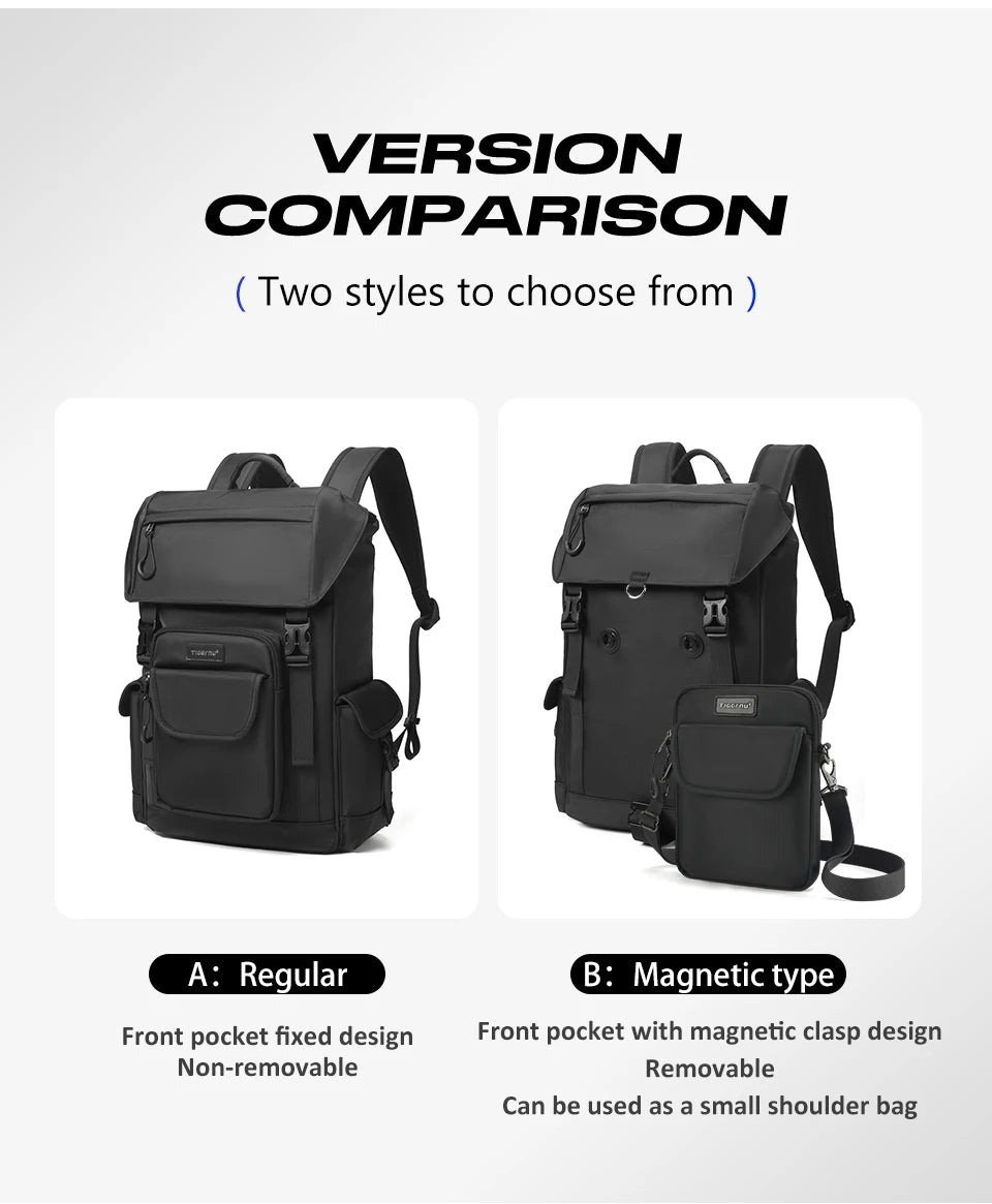 Tigernu School Backpacks For Men Bags For Removable With Shoulder Bags 14inch Laptop Backpacks Women Travel Backpack Bags Male