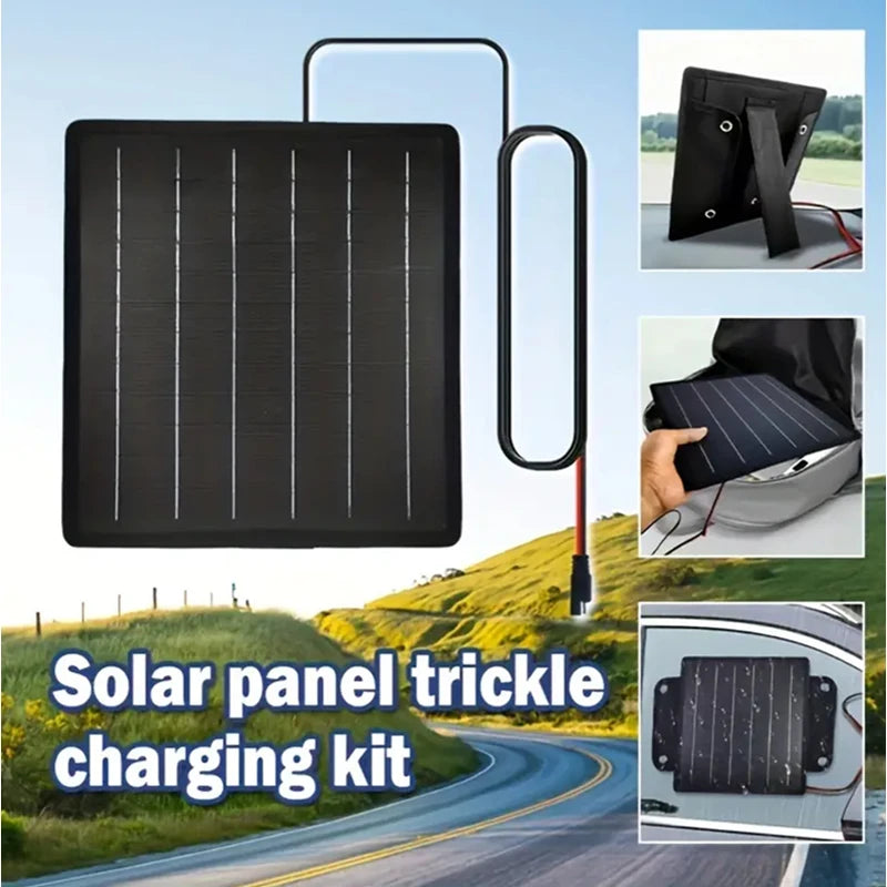50W Solar Panel Trickle Charger For Car Battery Solar Battery Maintainer Car Truck Boat RV Motorcycle Marine Trailer Power Bank