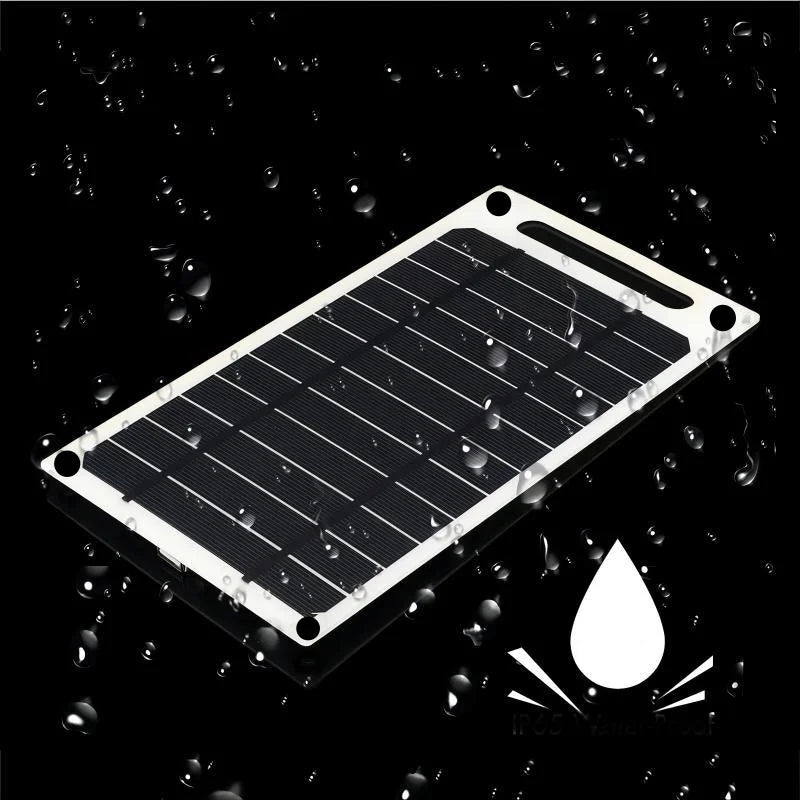 5V Flexible Solar USB Charger Photovoltaic Power Soft Panel Emergency Outdoor Charger for Mobile Phone Fan Power Bank Must-Have