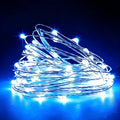 Solar String Lights Outdoor Waterproof 8 Modes LED Copper Wire Fairy Lights with Solar Panel for Garden Patio Yard Tree Decor