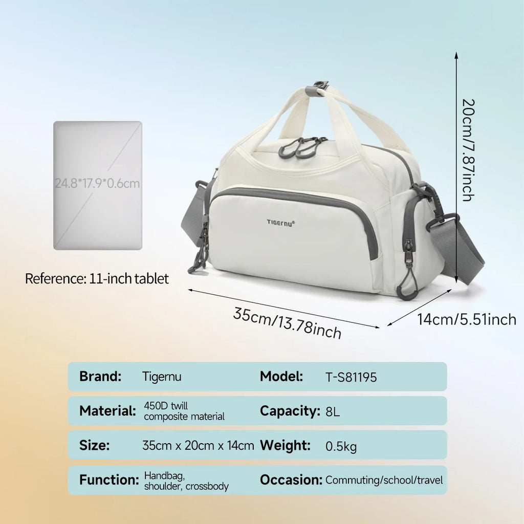 Tigernu Women Shoulder Bags For Grils Handbag Women Bags Sport Crossbody Bags Commuting Pack Slingbag Female Bags Nylon Tote Bag