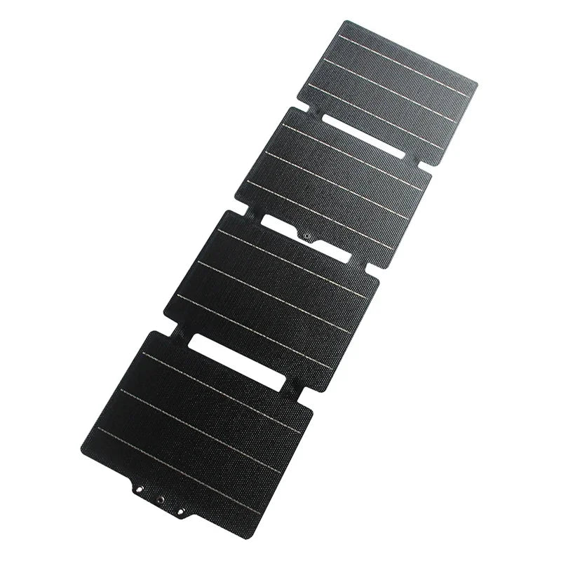 60W Foldable Solar Panel Portable Folding Cell Type-C USB 12V DC Solar Charger Outdoor Power Supply for Camping Mobile Phone