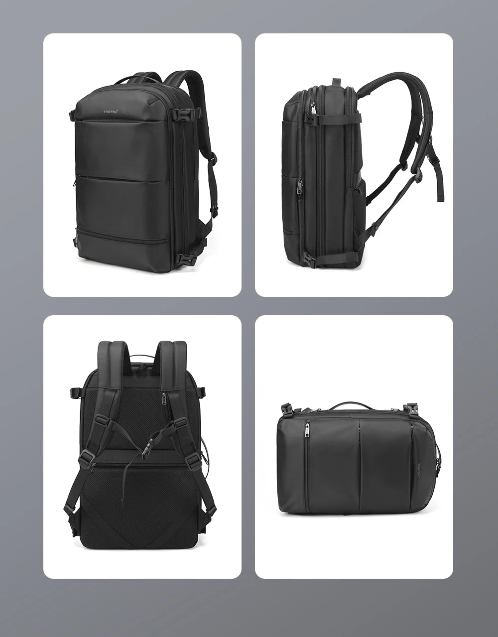 Tigernu Women Backpack Travel Backpack Bags 17inch Laptop Backpacks Cabin Bags Female Expandable Backpack For Women Schoolbags
