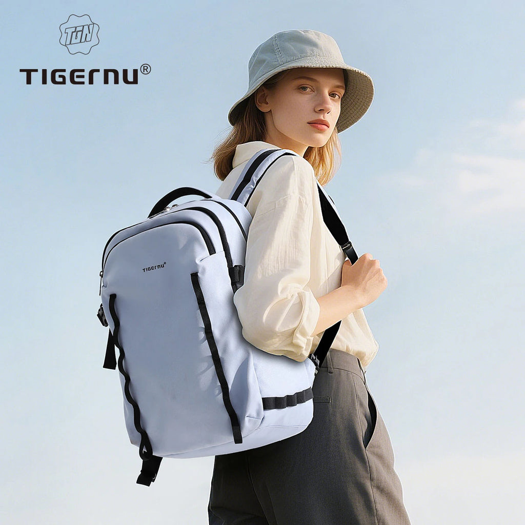 Tigernu School Backpacks For Men Bags For Travel Backpacks Women Nylon Bags For School Knapsack Girls 15.6 Laptop Backpacks Male