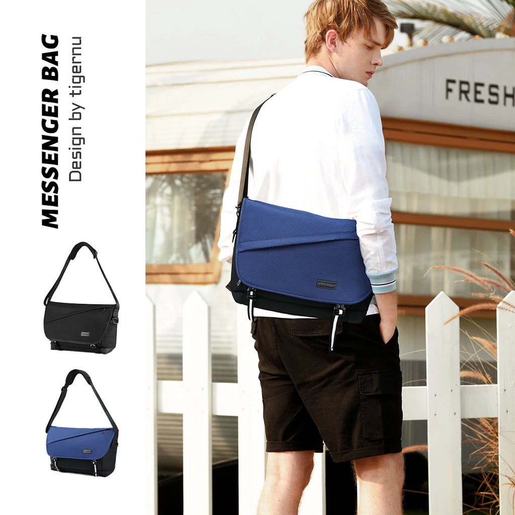 Tigernu Men Messenger Bags Shoulder Bag Light Weight Chest Bags For Men Casual Sling Bag Male Crossbody Bag Laptop Bag Messenger